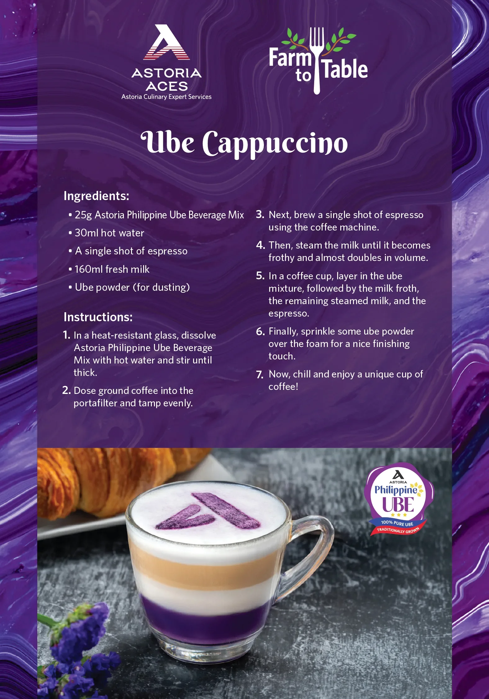 Ube Cappuccino recipe